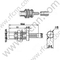 SMC Θηλυκό πάνελ για το RG174 RF Connector